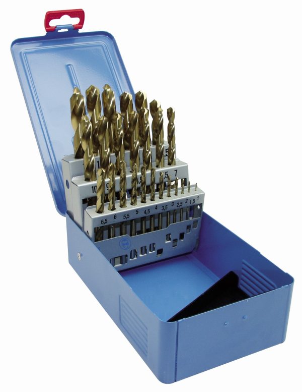 Set 25p Drills DIN338 HSS-CO8% 1-13/0,5mm