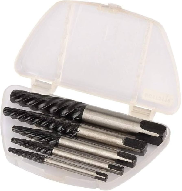 Kit 4 Tools to Remove Damaged Bolts Drill Out N°1-5 3-20mm