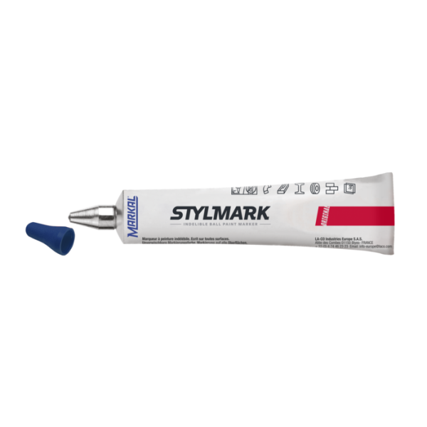 Blue Ball tube marker for multiple surfaces Stylmark